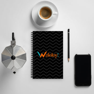 Black: " Wololoy! " Spiral notebook