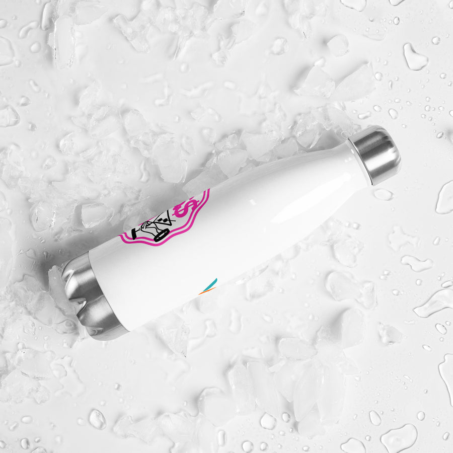 White: " Boss Lady " Wololoy! Stainless Steel Water Bottle