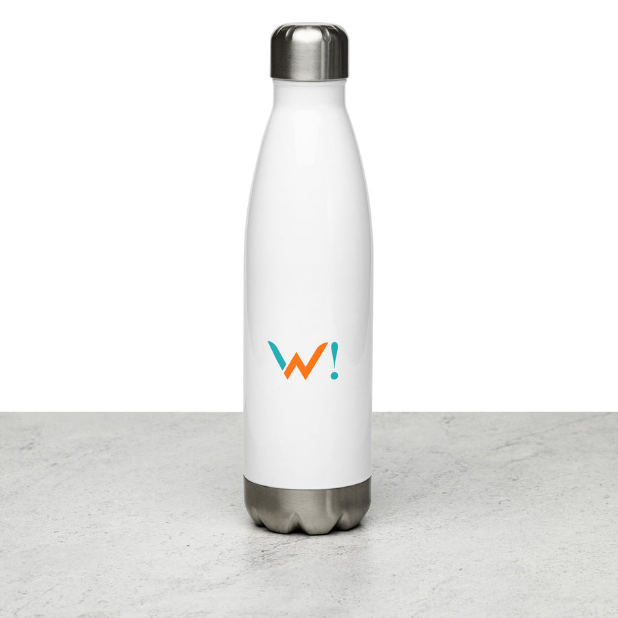 White: " Boss Lady " Wololoy! Stainless Steel Water Bottle