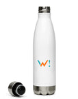 White: " Kote Lanbi An? " Stainless Steel Water Bottle