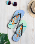 Blue-Green: " Wololoy! ' Flip-Flops / sandals