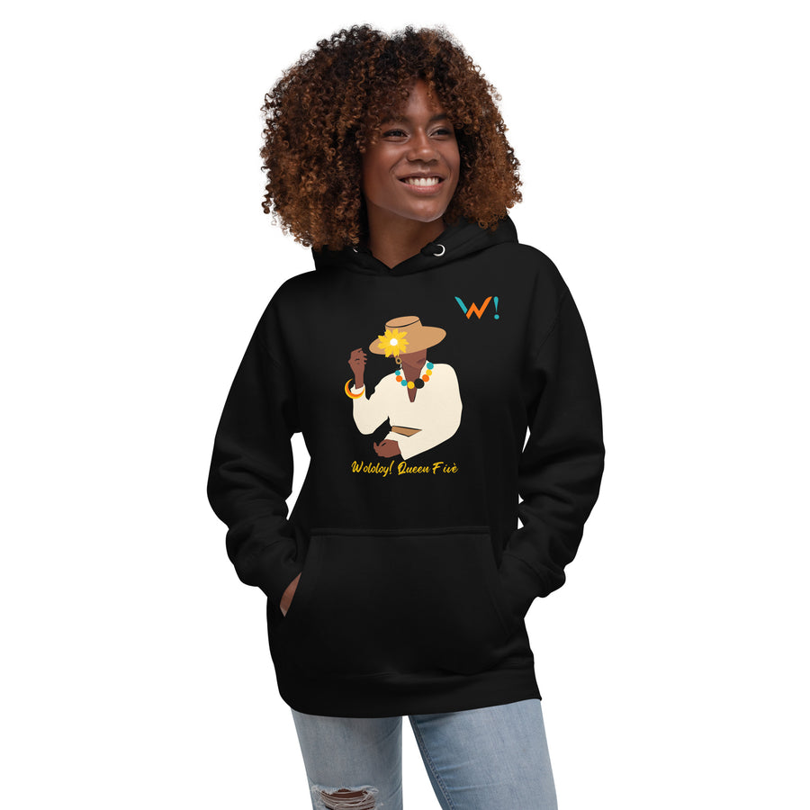 Yellow: " Wololoy! Queen Fivè! " - Unisex Hoodie
