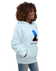 Blue and Red: " Bèl Fanm Pa Pope! " - Unisex Hoodie