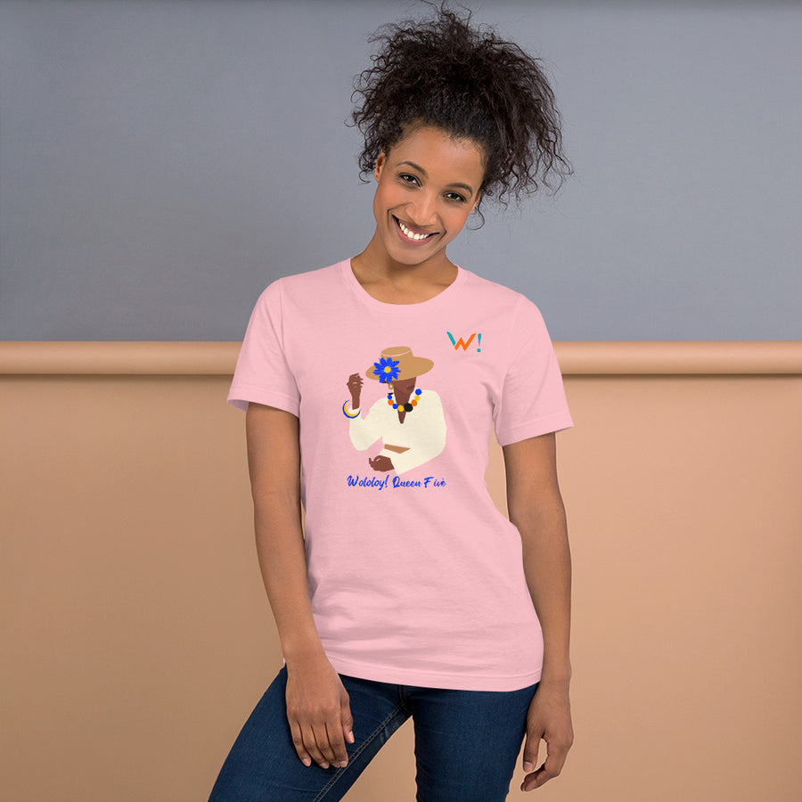 Blue: " Wololoy! Queen Fivè " - Unisex T-shirt