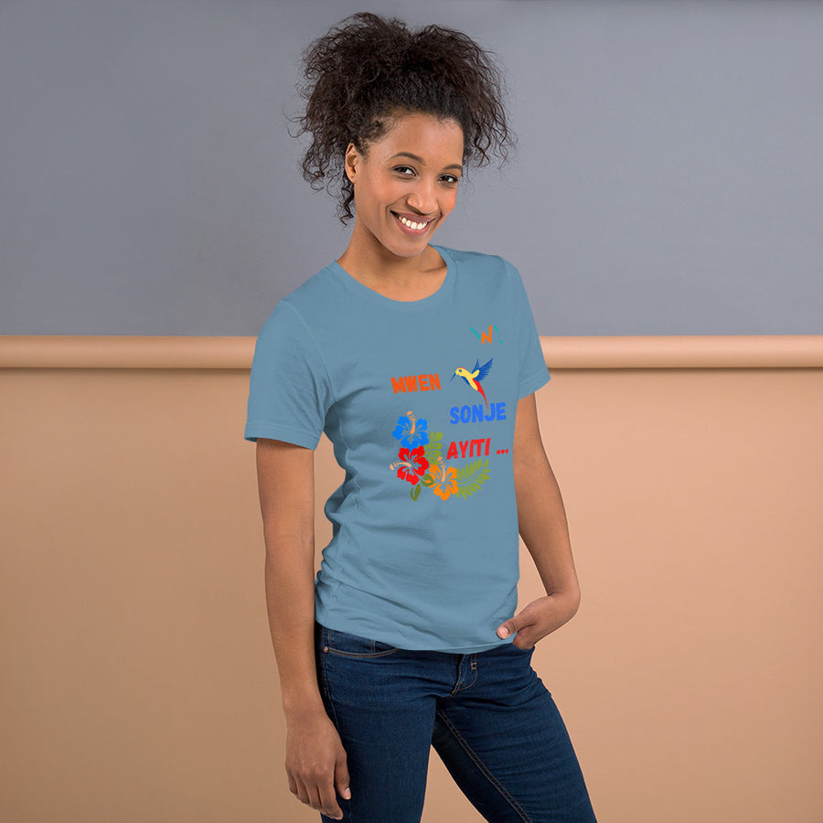 " Mwen Sonje Ayiti" - Unisex T-shirt