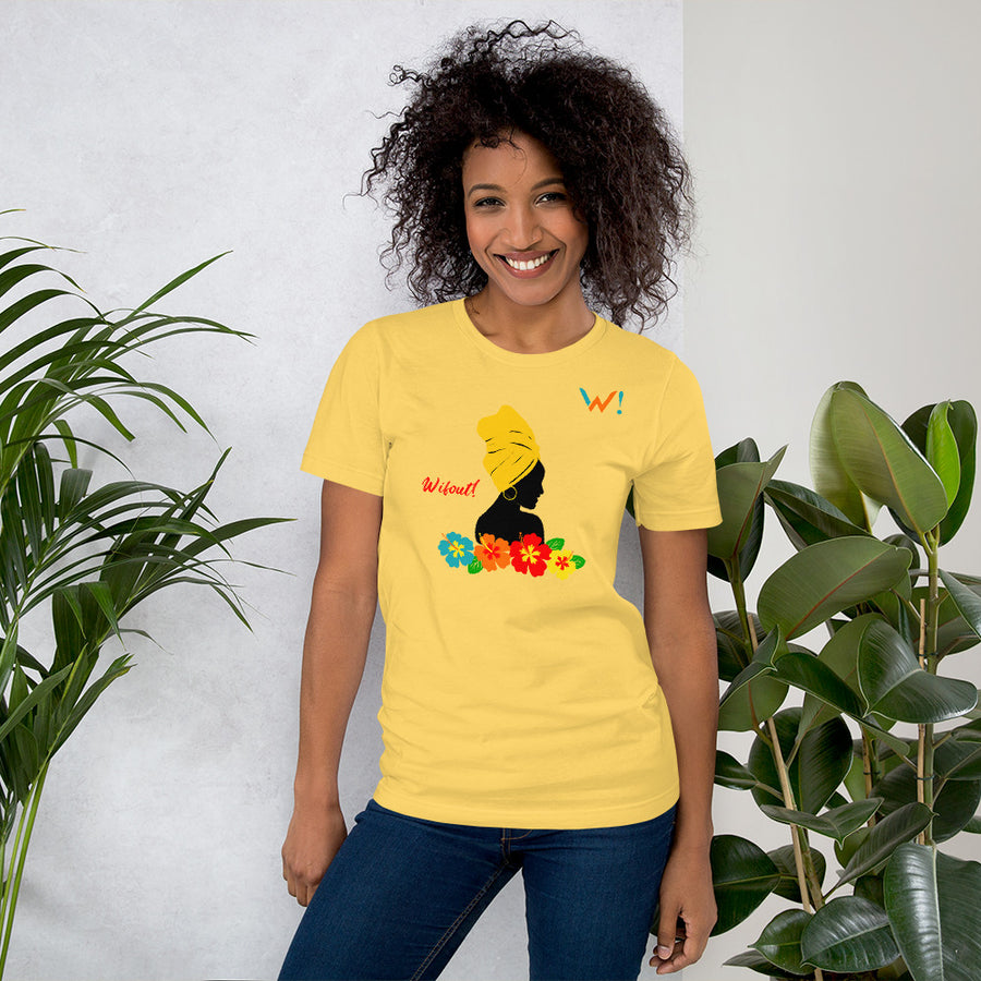 Yellow accent: " Wifout! " - Unisex T-shirt