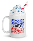 15 oz Mug: "Haïti" - in square paint splash