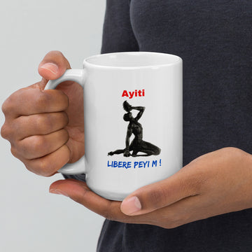 15 oz Mug: Ayiti, Libere Peyi'm