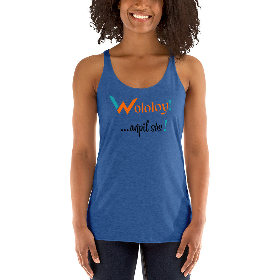 " Wololoy!...anpil sòs " - Unisex Tank Top