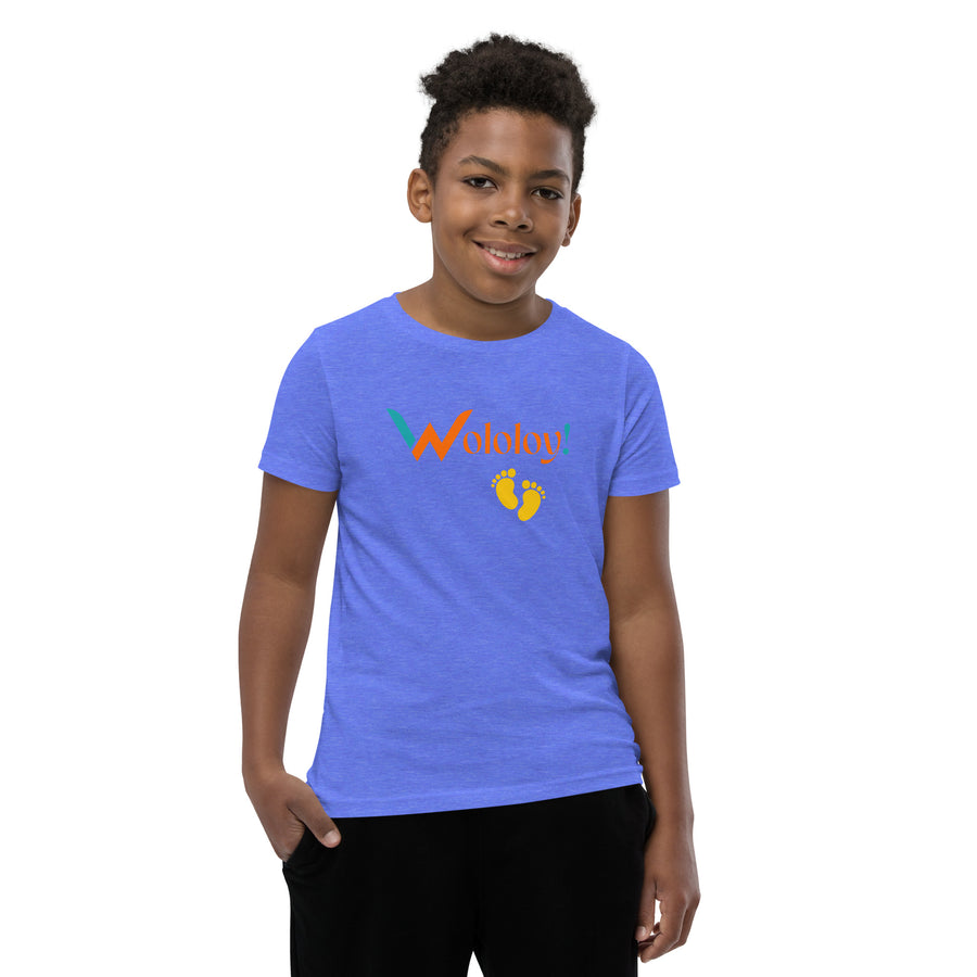 Yellow footprint: "Ti-Piti" Wololoy! kids/youth T-shirt