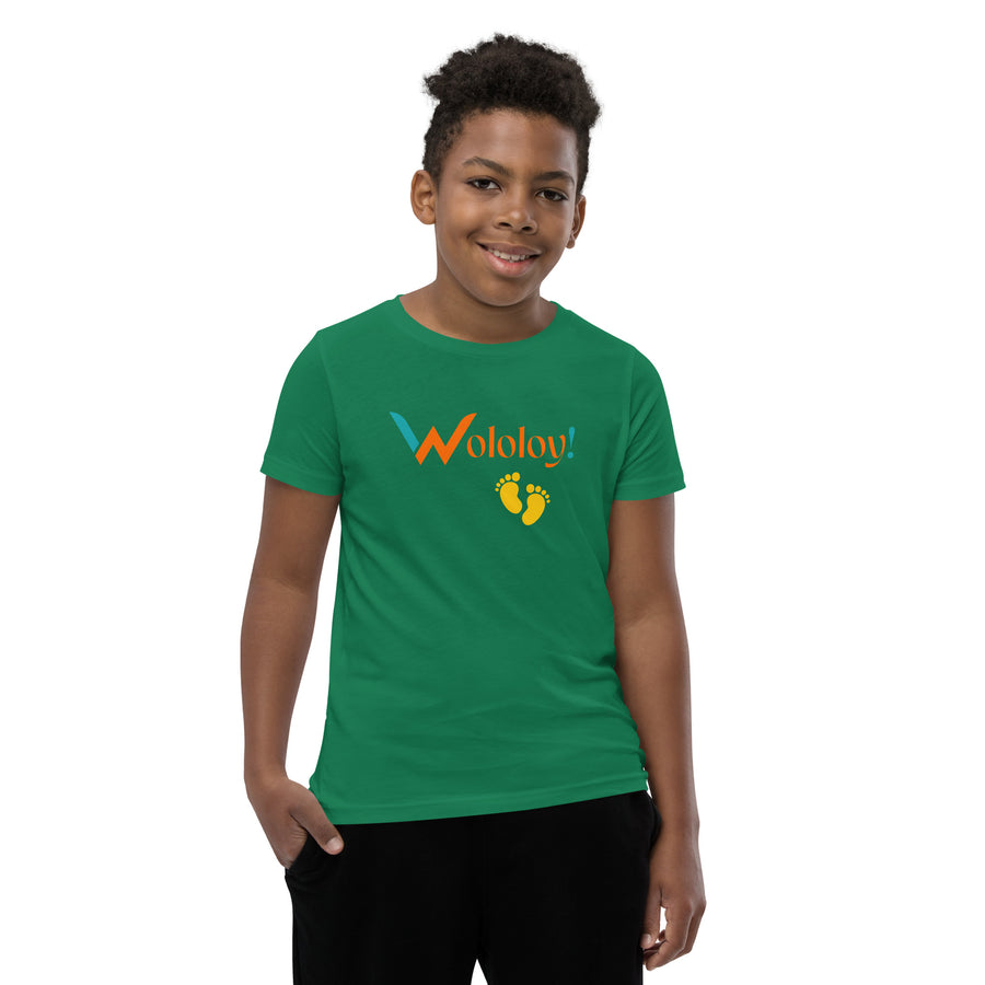 Yellow footprint: "Ti-Piti" Wololoy! kids/youth T-shirt